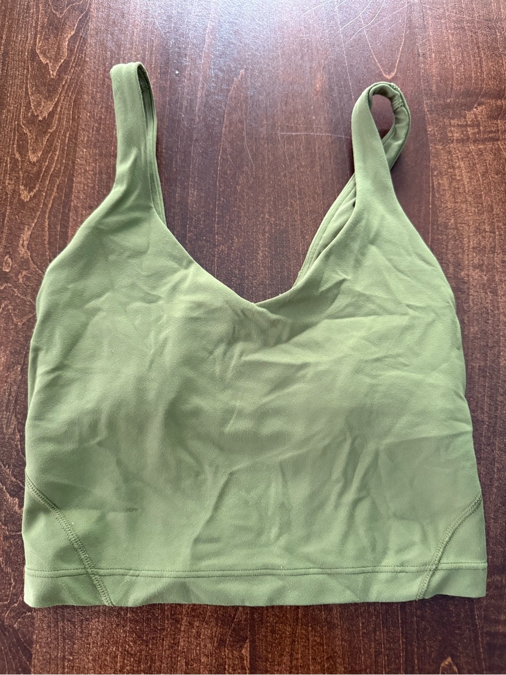 lululemon athletica Olive Green Seamless Tank Bralette